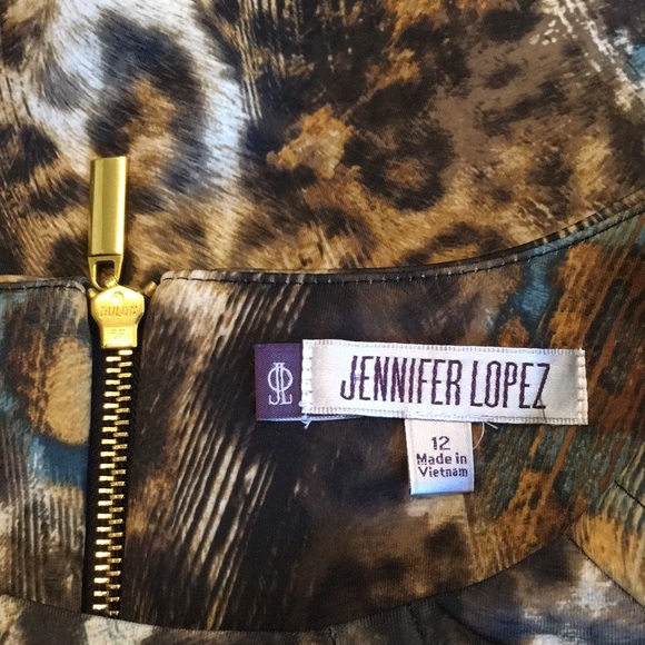 Jennifer Lopez Animal Leopard Fit & Flare … - Picture 12 of 14